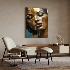 Obraz Nowoczesny PORTRET Kobiety Usta Styl Glamour Do Sypialni 80x120cm - Miniaturka zdjęcia nr 3