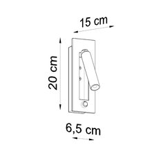 Kinkiet ENIF czarny 20x15x6.5cm nowoczesny G9 do salonu - Miniaturka zdjęcia nr 6