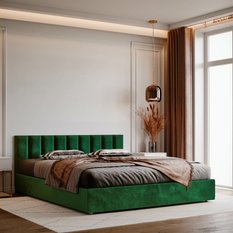 Panele tapicerowane 80x20 na ścianę magic velvet butelkowa zieleń - Miniaturka zdjęcia nr 5