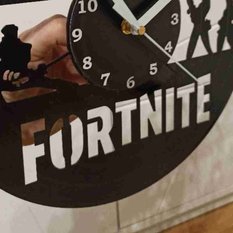 Zegar ścienny z płyty winylowej 30 cm Fortnite - Miniaturka zdjęcia nr 3