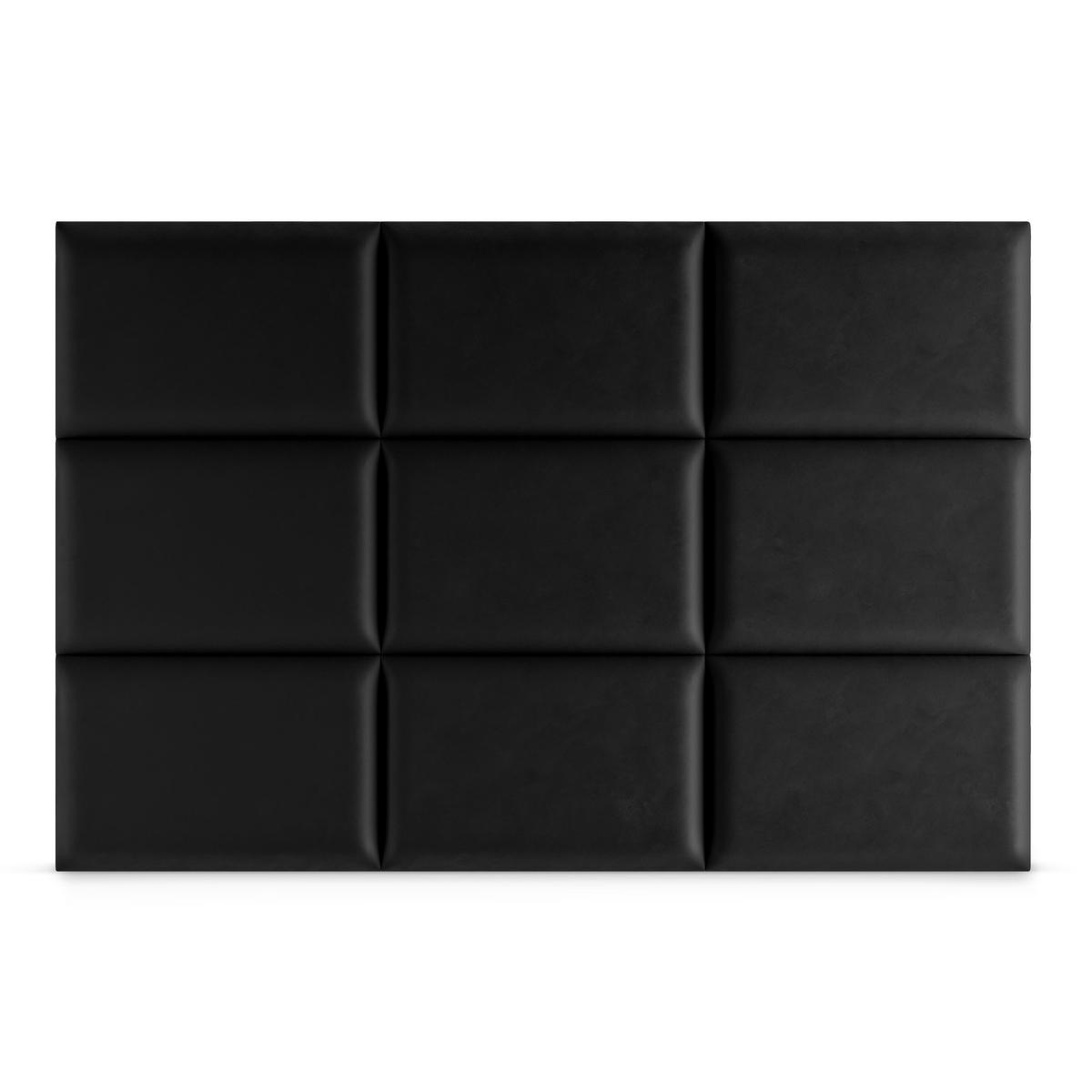 Panele tapicerowane 40x30 na ścianę prostokąt czarny nr. 4
