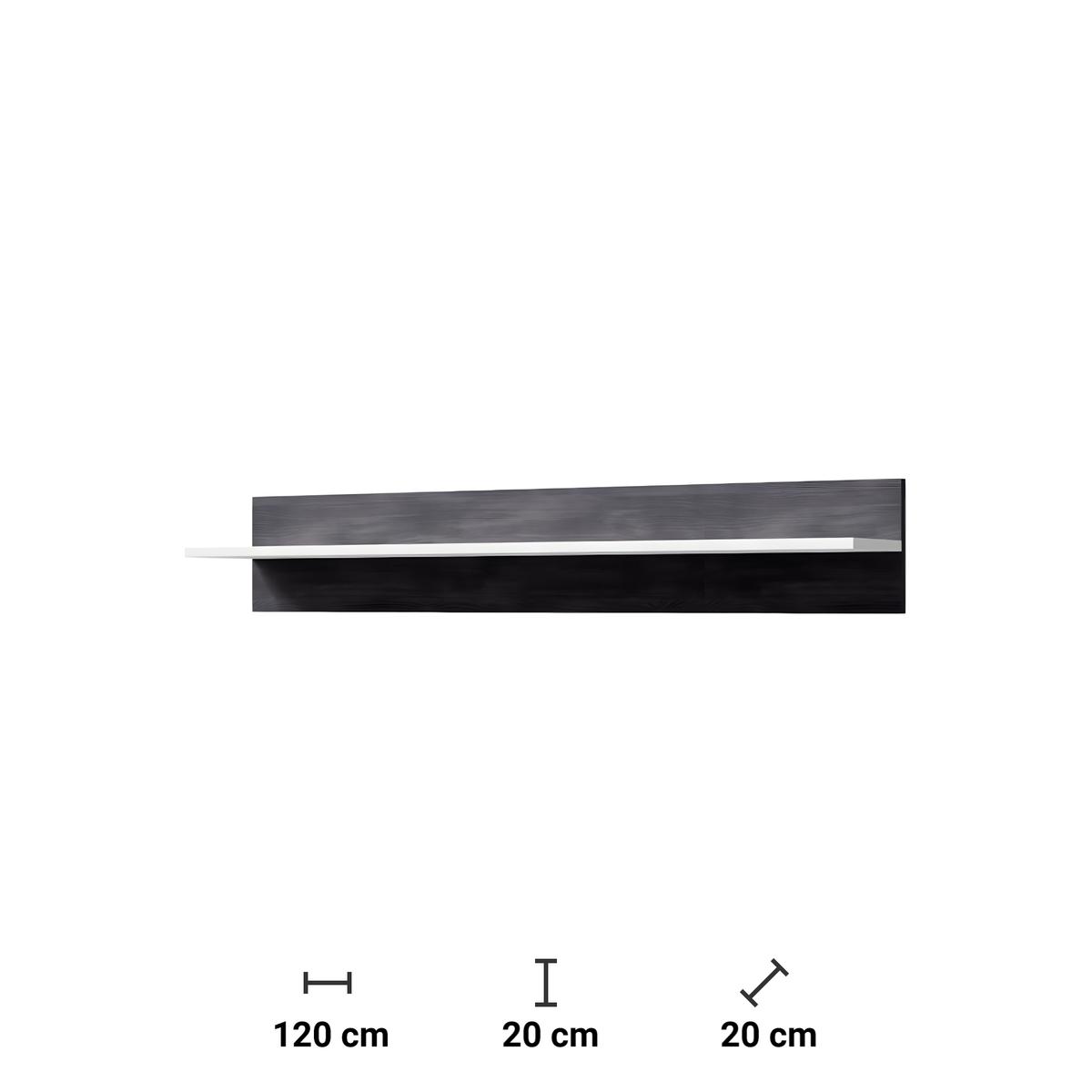 Zestaw mebli Roco 175 cm meblościanka do salonu biały antracyt nr. 5