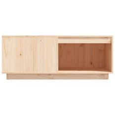 Stolik kawowy 100x101x40,5 cm z przestronnymi półkami lite drewno sosnowe do salonu - Miniaturka zdjęcia nr 5