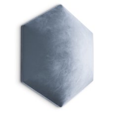 Panele tapicerowane  26x30 cm hexagon magic velvet błękitny - Miniaturka zdjęcia nr 1