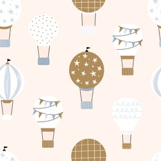 Tapeta Dla Dzieci BALONY Niebo Wzorki Dekoracja  - Miniaturka zdjęcia nr 3