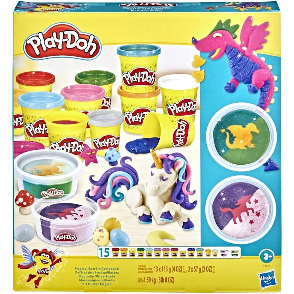 PLAY-DOH CIASTOLINA ZESTAW MAGICZNY BLASK - SMOK I JEDNOROŻEC HASBRO F3612