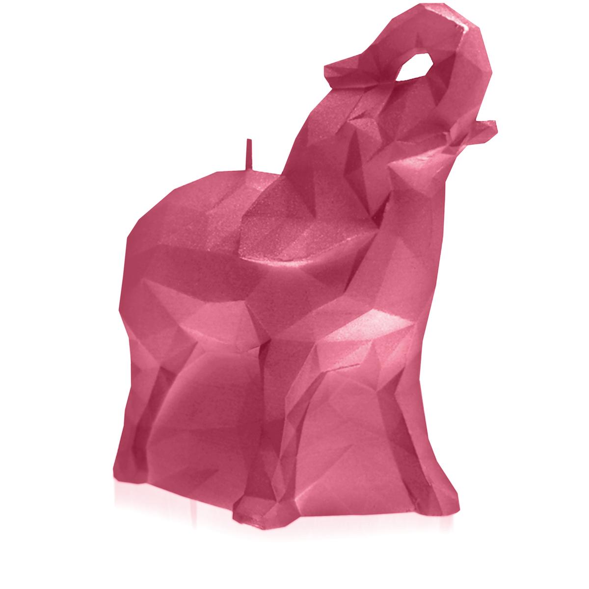 Świeca Elephant Low-Poly Pink Small nr. 2