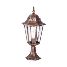 Lampa ogrodowa stojąca K-5006S / LOZANA 22x51x16 cm do ogrodu czarny/złoty - Miniaturka zdjęcia nr 1