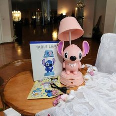 Lampka nocna Lilo & Stich LED dla dziecka różowa - Miniaturka zdjęcia nr 5