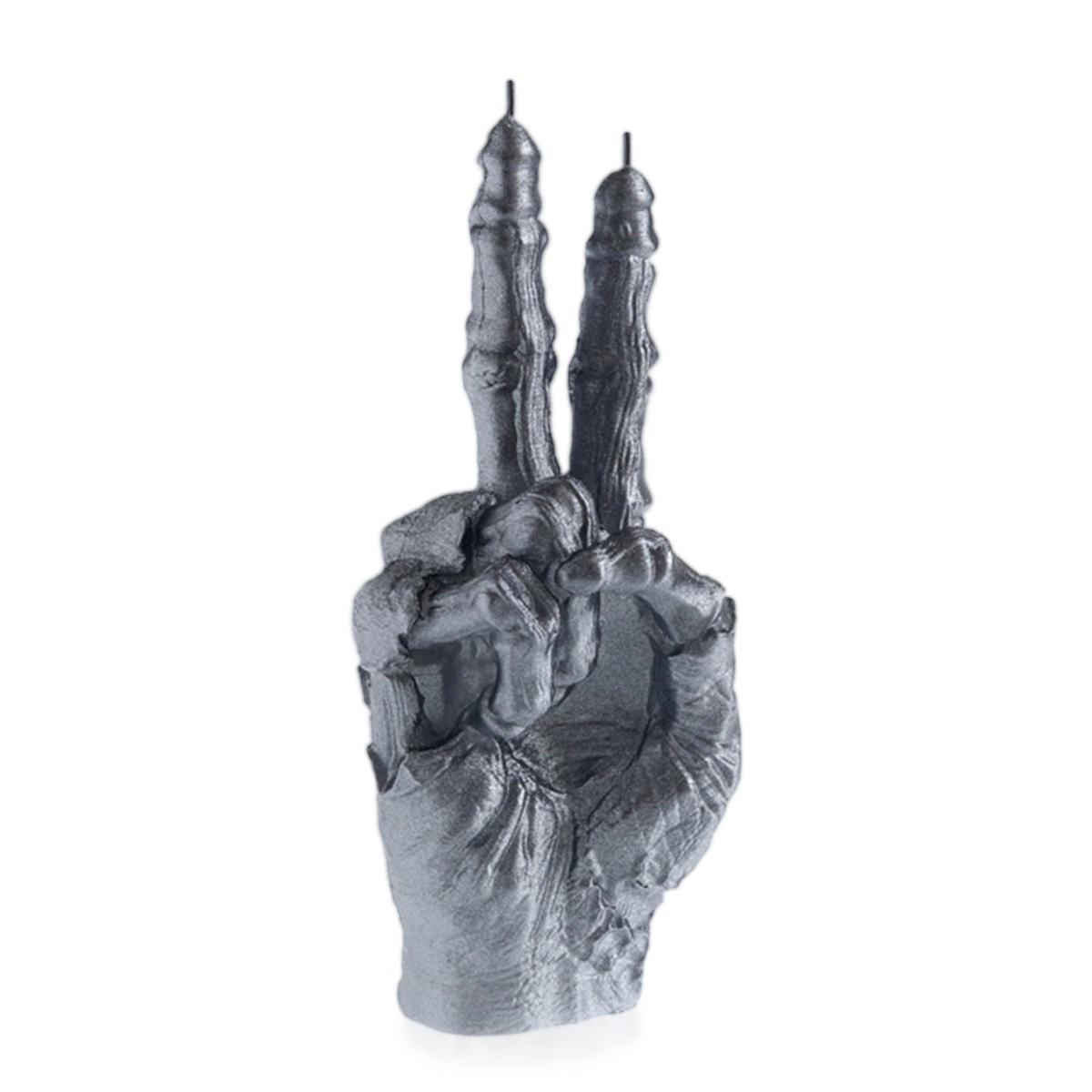 Świeca Zombie Hand PEACE Steel