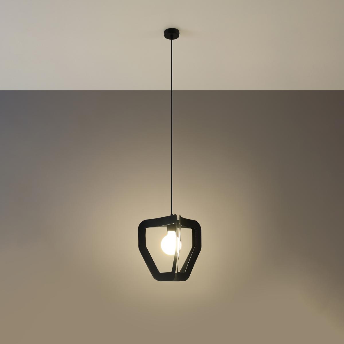 Lampa wisząca TRES czarna 130x33x33cm nowoczesna E27 do salonu nr. 3