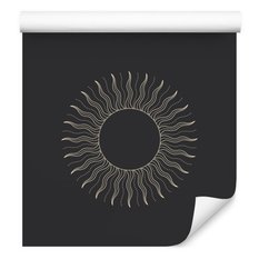Tapeta Do Sypialni Minimalistyczny Wzór SŁOŃCE - Miniaturka zdjęcia nr 7