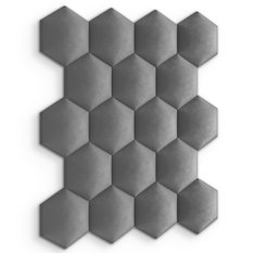 Panele tapicerowane 26x30 na ścianę hexagon szary - Miniaturka zdjęcia nr 5
