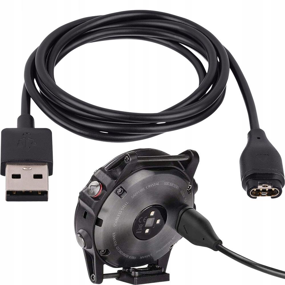 Ładowarka kabel usb do GARMIN FENIX 5 5X 6 6S 6X 7 7X VIVOACTIVE 3 4 4S 5 1m czarny nr. 4