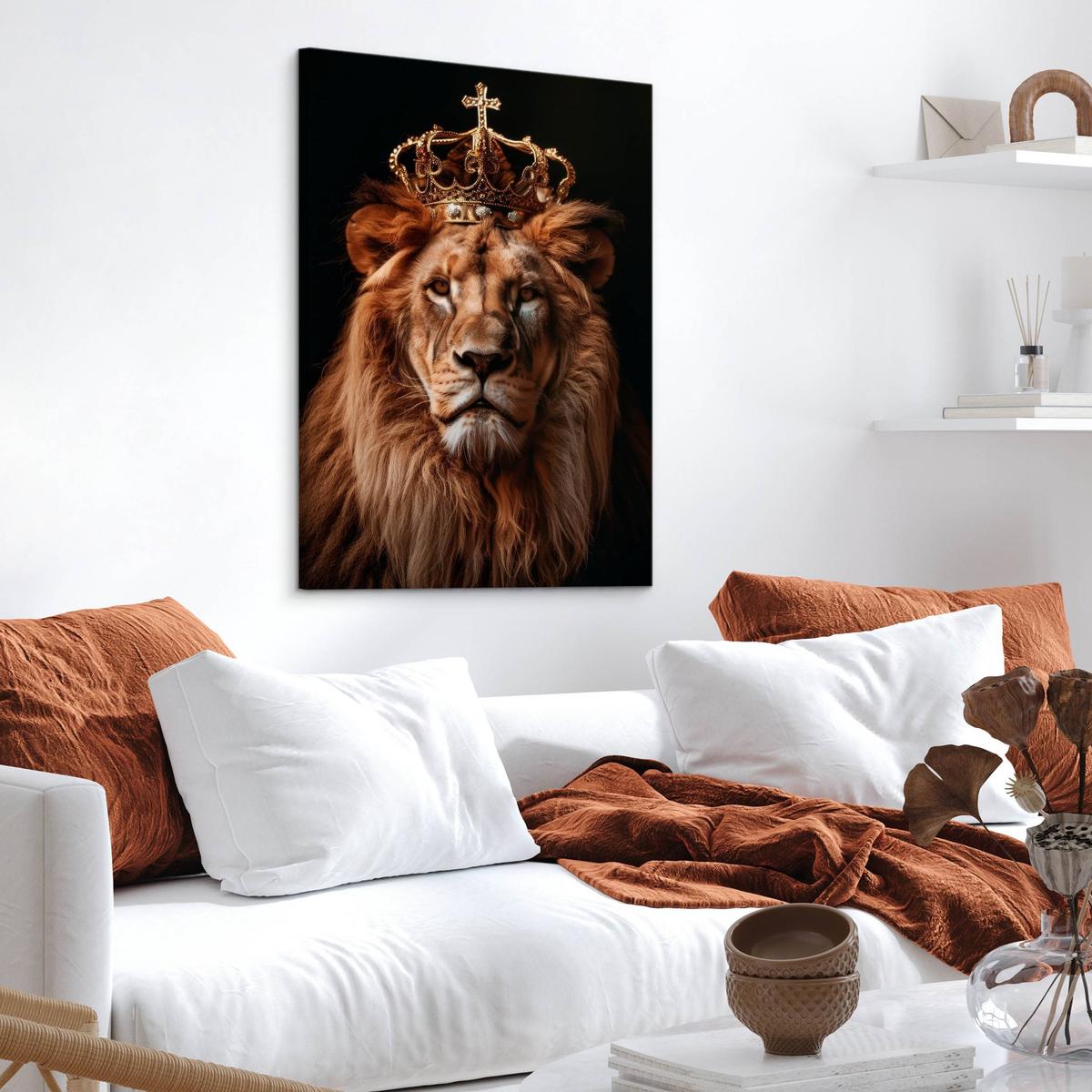 Obraz Na Płótnie Lew Zwierzę Król Abstrakcja 20x30 Do Salonu nr. 4