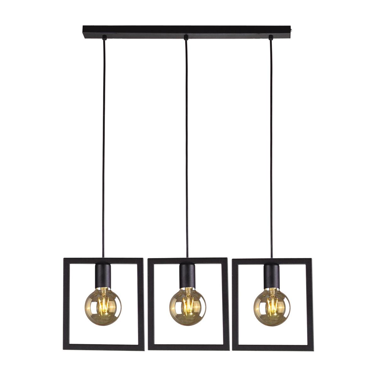 Lampa wisząca K-4033 LAVAYA 78x95x24 cm do salonu lub pokoju czarny