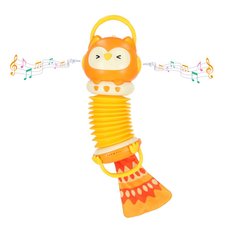 Harmonia akordeon zabawka sensoryczna dla dzieci sowa pomarańczowa - Miniaturka zdjęcia nr 4
