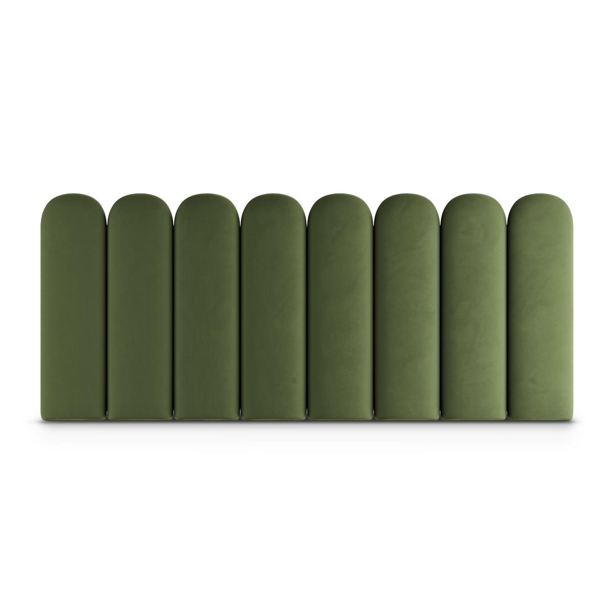 Panele tapicerowane 30x100 cm płotek magic velvet khaki nr. 2