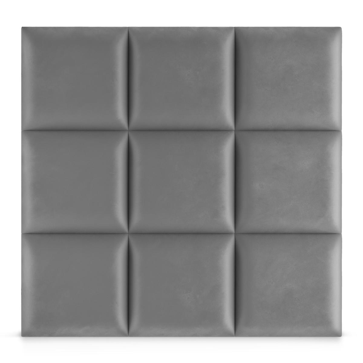 Panele tapicerowane 40x40 cm na ścianę wezgłowie szary nr. 4