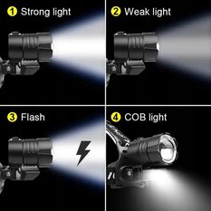 Latarka czołowa CREE LED mocne źródło światła - Miniaturka zdjęcia nr 6