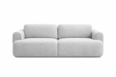 Kanapa rozkładana trzyosobowa ITALY 253x110x71 cm LOOP sofa z funkcją spania szara - Miniaturka zdjęcia nr 2