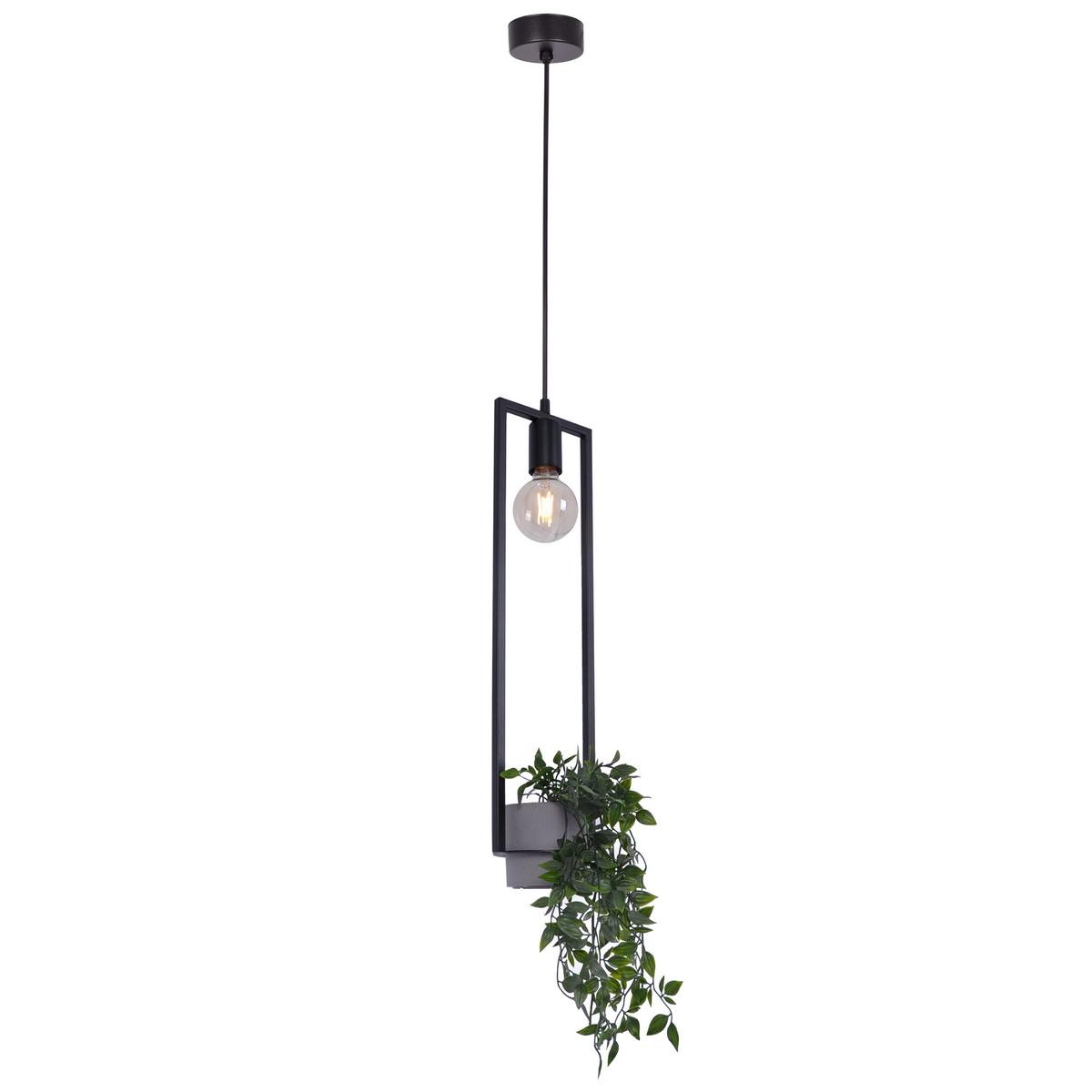 Lampa wisząca z kwietnikiem K-4037 ESTERA 15x100x15 cm do salonu lub pokoju czarny nr. 4