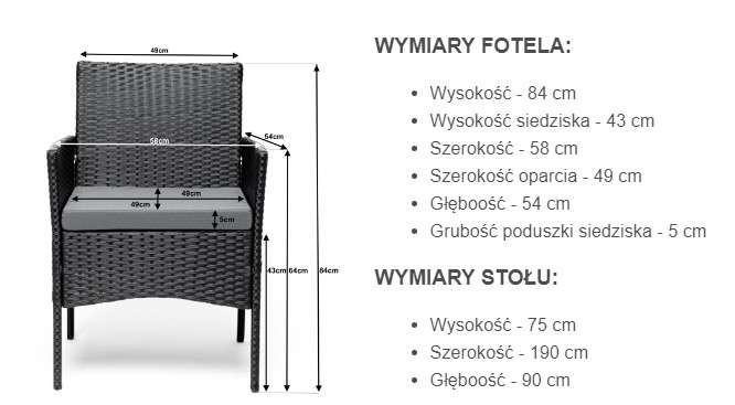 Krzesło/Fotel 2szt z technorattanu nr. 10