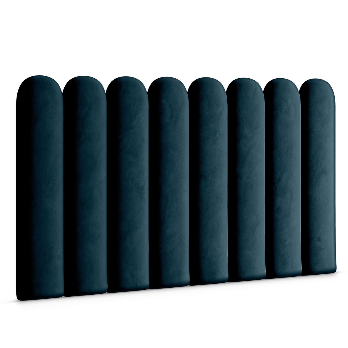 Panele tapicerowane 20x80 cm na ścianę niebieski 