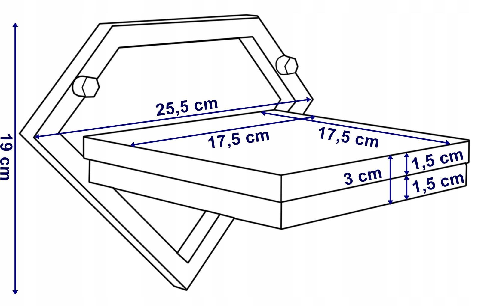 Kwietnik wiszący DORON 25,5x19x18,5 cm półka na kwiaty metalowy ścienny czarny postarzany dąb nr. 6