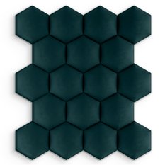 Panele tapicerowane 26x30 na ścianę hexagon turkusowy - Miniaturka zdjęcia nr 6