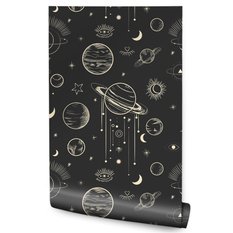 Tapeta W Rolce PLANETY Kosmos Gwiazdy Ornamenty  - Miniaturka zdjęcia nr 1