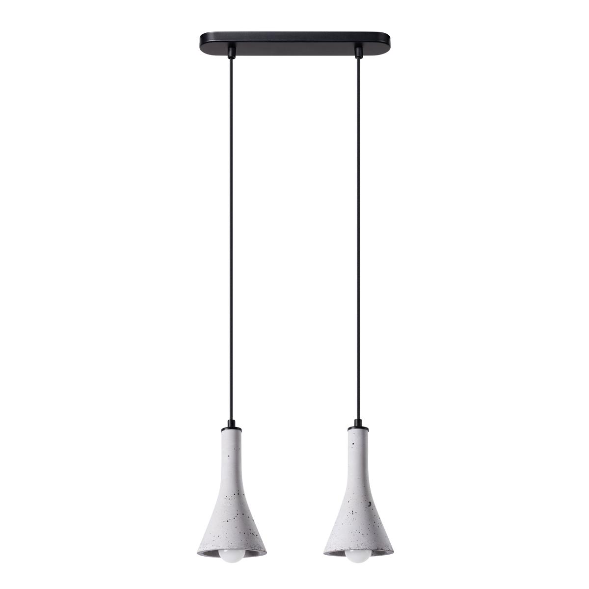 Lampa wisząca REA 2 beton 113x12x34cm nowoczesna E14 do salonu nr. 1