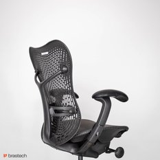 Fotel biurowy Herman Miller Mirra – ergonomiczny, odnowiony, siatkowe siedzisko, elastomerowe oparcie, 3D podłokietniki - Miniaturka zdjęcia nr 13