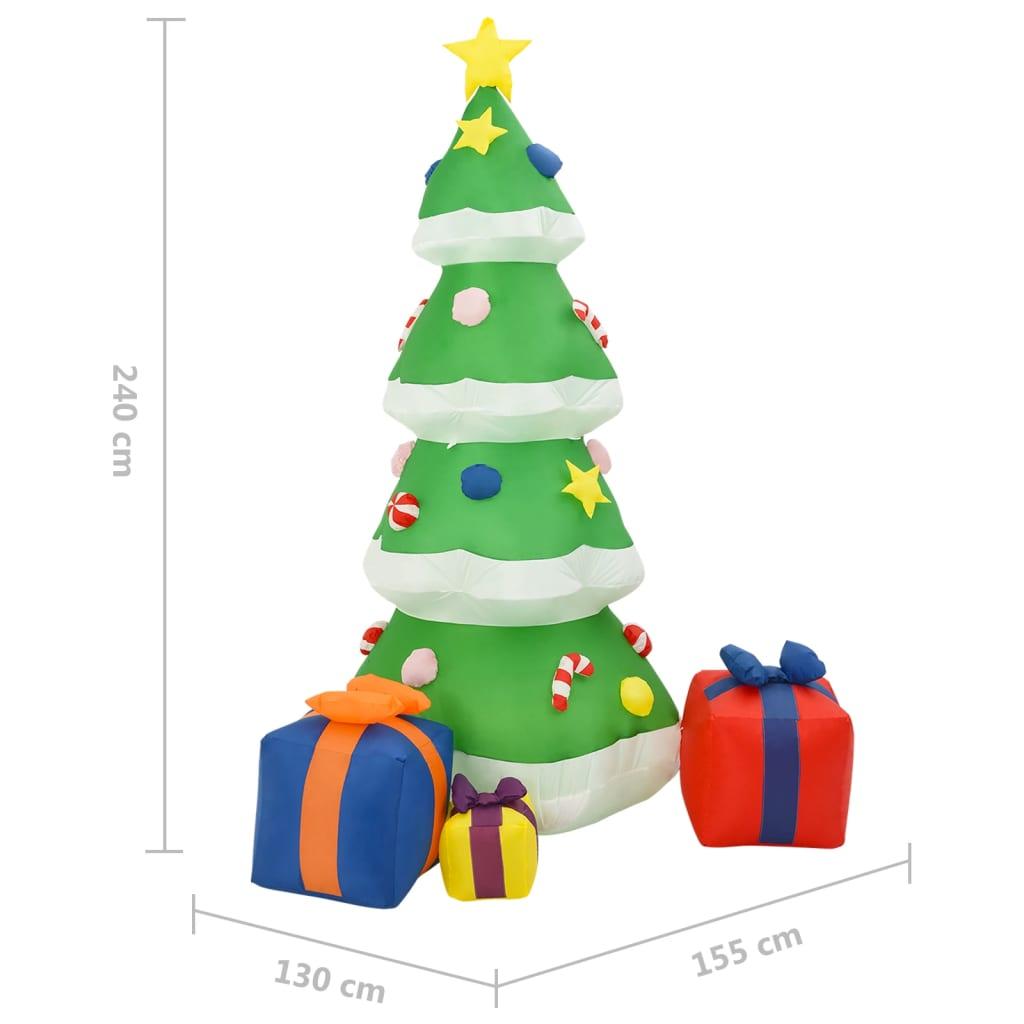 Nadmuchiwana choinka świąteczna z LED, wewnątrz/zewnątrz 240 cm nr. 6