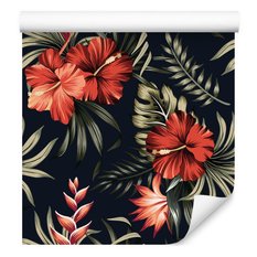 Tapeta Ścienna KWIATY Hibiskusa Liście Tropikalne  - Miniaturka zdjęcia nr 6