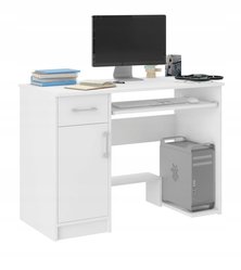 Biurko MODERN 90x50 cm białe z szafką i szufladą klasyczne do biura 
