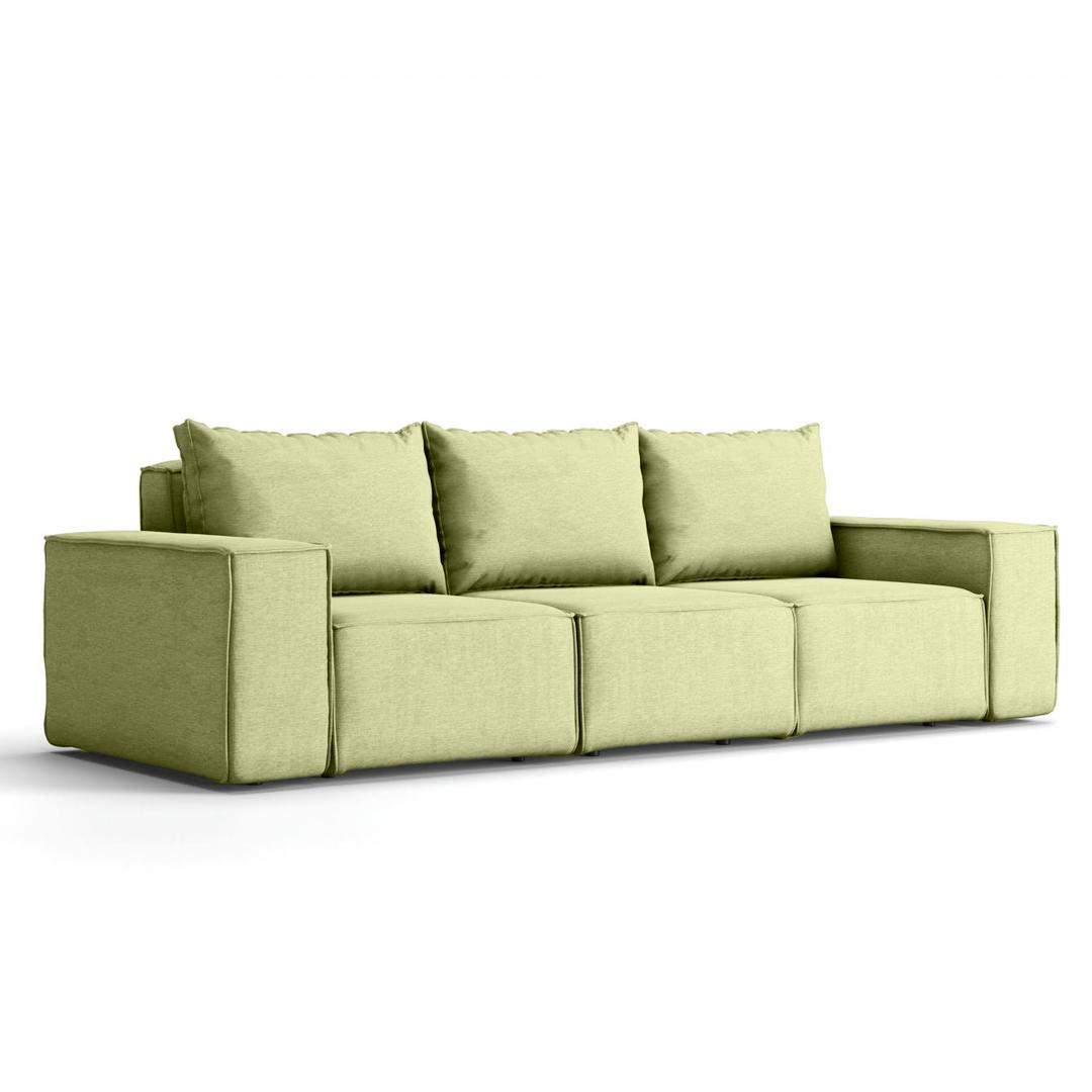 Sofa ogrodowa SONNE 245x88x73 cm 3 - osobowa wodoodporna na taras do ogrodu zielona