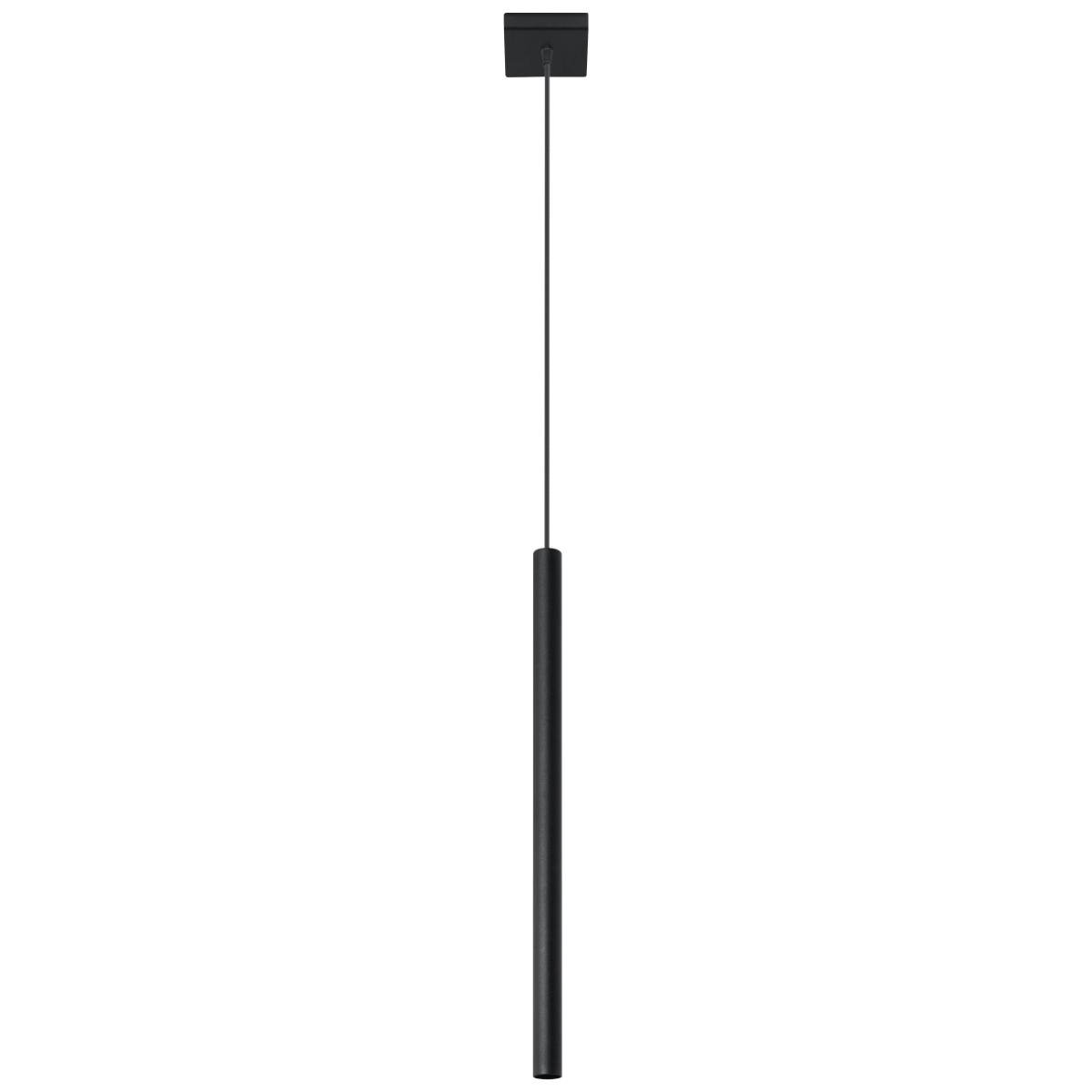 Lampa wisząca PASTELO 1 czarna 100x8x8cm nowoczesna G9 do salonu