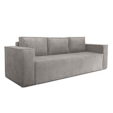 Kanapa Verona 248x96x93 cm z funkcją spania i pojemnikiem sztruks szary do salonu - Miniaturka zdjęcia nr 2