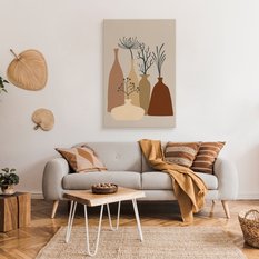 Obraz Na Płótnie Rośliny Styl Boho Minimalizm Martwa Natura 80x120cm - Miniaturka zdjęcia nr 3