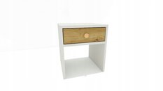 Szafka nocna MONODIS 40x46x40 cm do sypialni biała front dąb artisan - Miniaturka zdjęcia nr 6