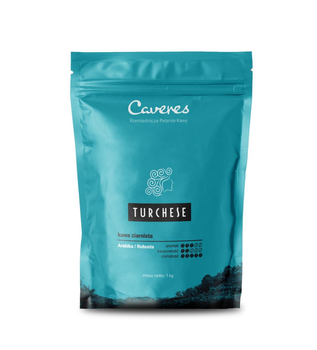 Caveres TURCHESE Kawa ziarnista 1kg