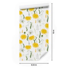 Tapeta W Rolce KWIATY Mlecze Natura Ozdoba Liście  - Miniaturka zdjęcia nr 2