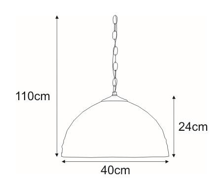 Lampa wisząca K-P161551 SARGAN 40x110x24 cm do salonu lub pokoju wielokolorowy nr. 7