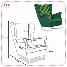 Fotel uszak bujany Carol Duo Family Meble - Miniaturka zdjęcia nr 7