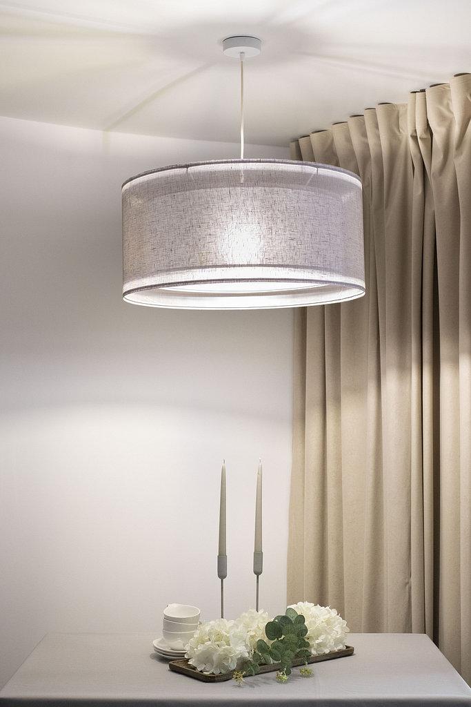 Lampa wisząca DUO 50cm LEN LIGHT szara do salonu  nr. 7