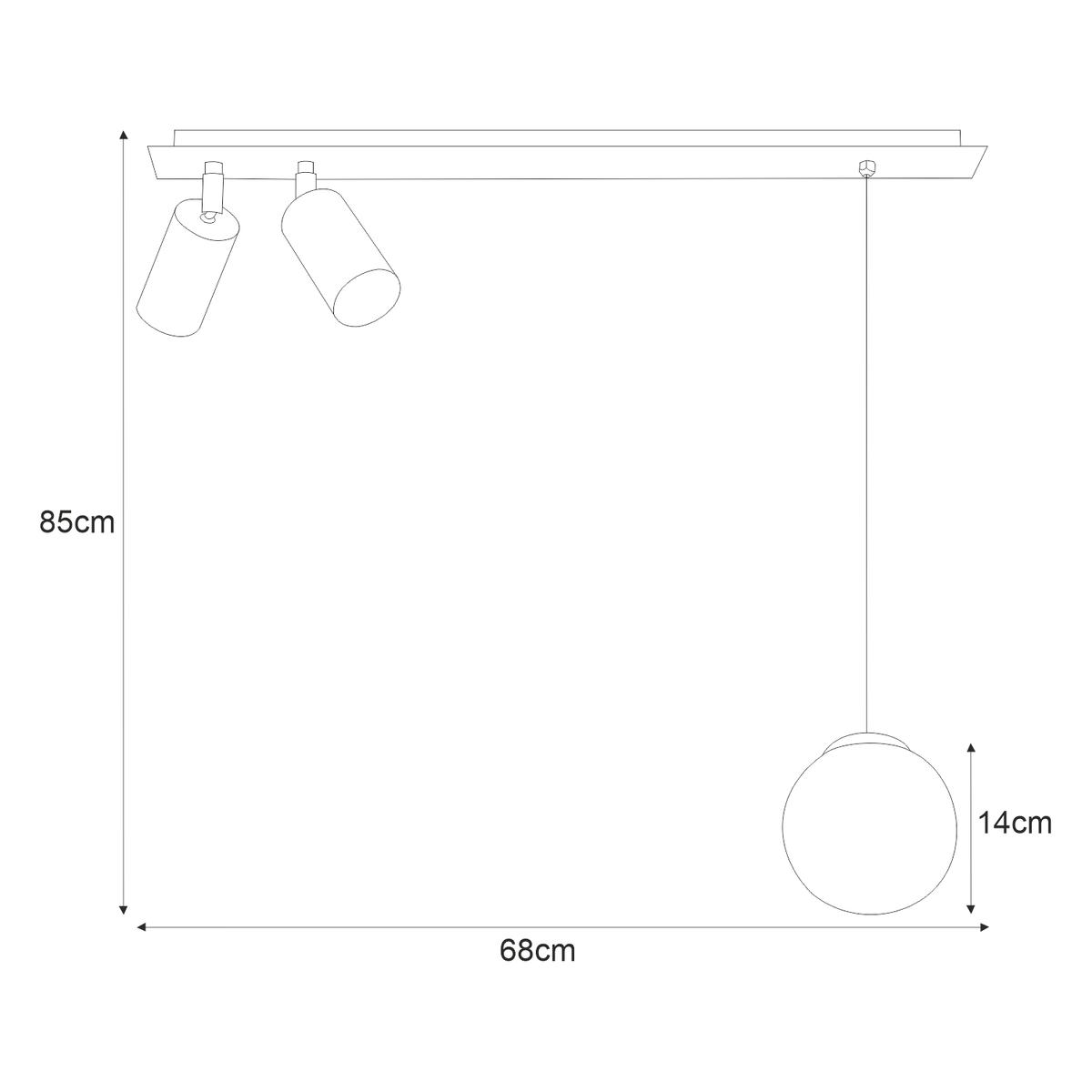 Lampa sufitowa K-4137 ALBIO 68x85x14 cm do salonu lub pokoju czarny/biały matowy nr. 5