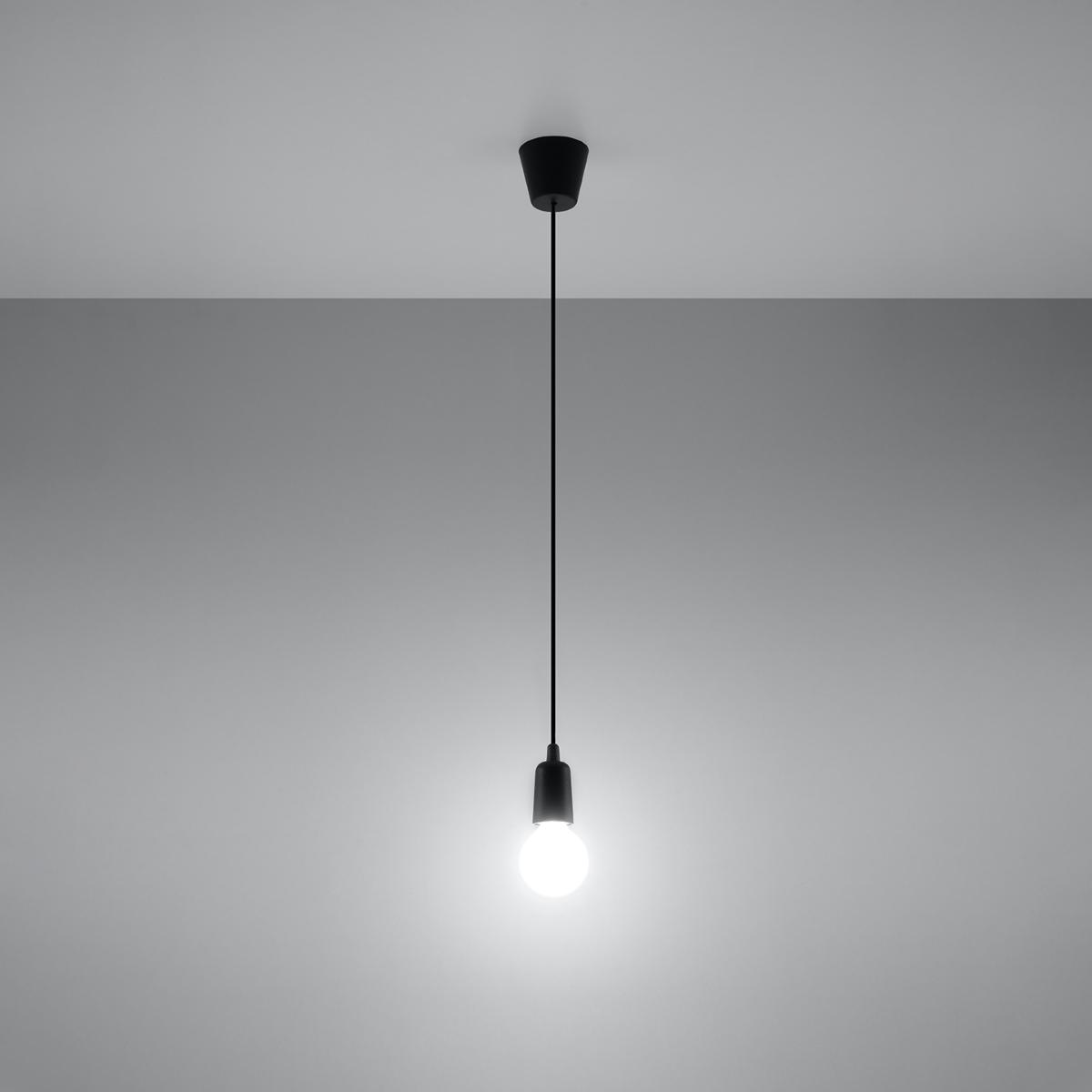 Lampa wisząca DIEGO 1 czarna 90x9x9cm nowoczesna E27 do salonu nr. 3