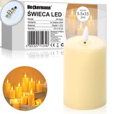 Świeca LED Heckermann - Miniaturka zdjęcia nr 1