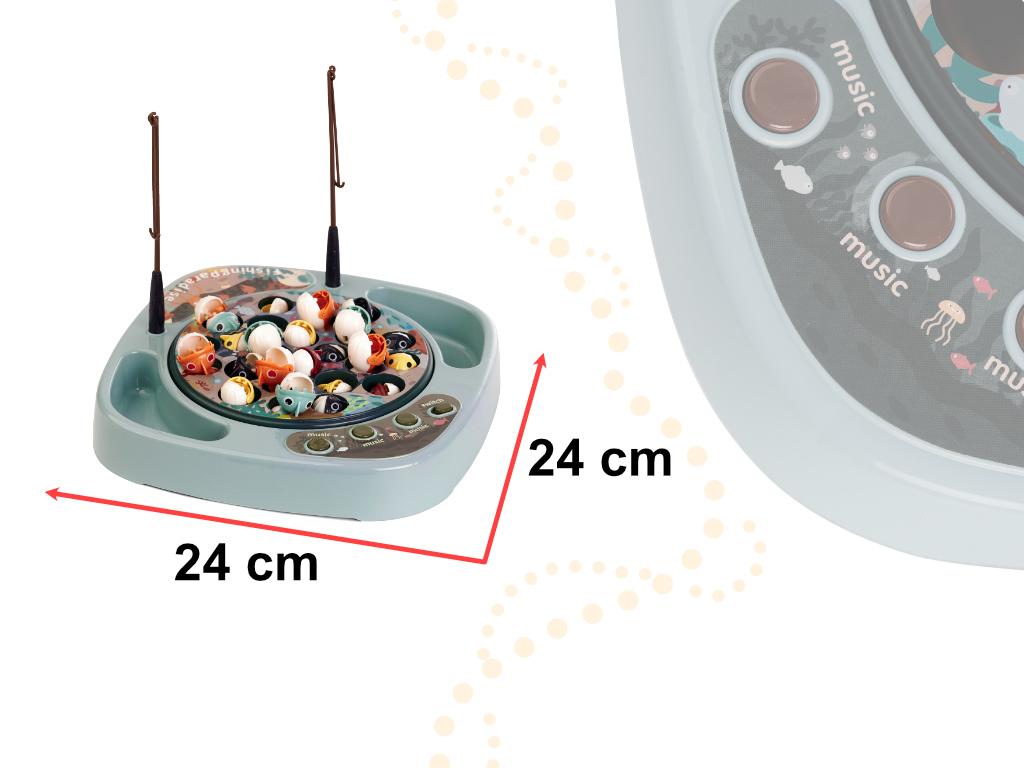 Gra zręcznościowa rodzinna Rybki łowienie rybek + akcesoria niebieska 27el. zabawka dla dziecka nr. 3